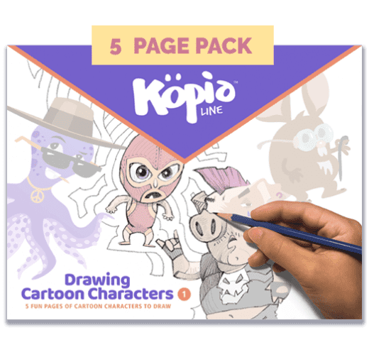 Drawing Cartoon Characters How to Draw Kopiography Kopiographic Practice