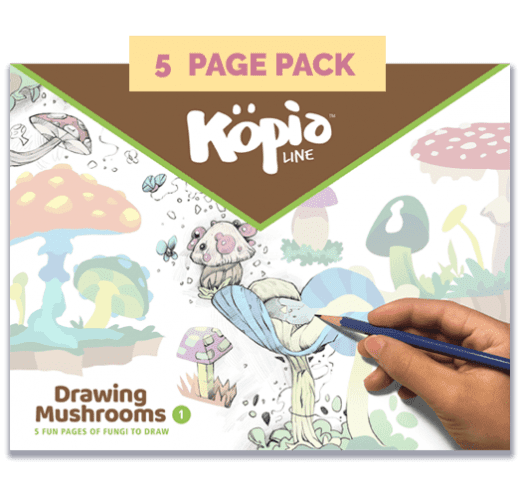 Drawing Mushrooms How to Draw Kopiography Kopiographic Practice